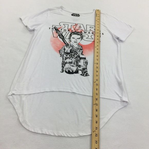 Star Wars Force Awakens Short Sleeve High Low T-Shirt Extra Large Womens White - Picture 5 of 5